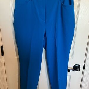New York & Company Vibrant Blue Straight Leg Pants